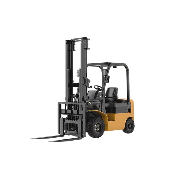 forklifts come with features such as seat belts, horns, and back-up alarms for safety